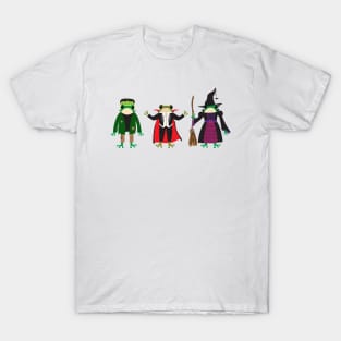 Frogs in Halloween costumes T-Shirt